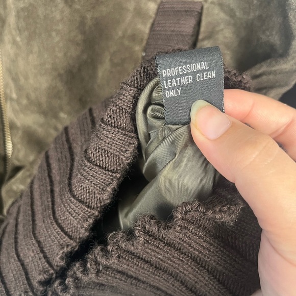 New Vintage 90s Rampage Brown Suede Leather Zip Up Jacket size medium - Picture 5 of 7